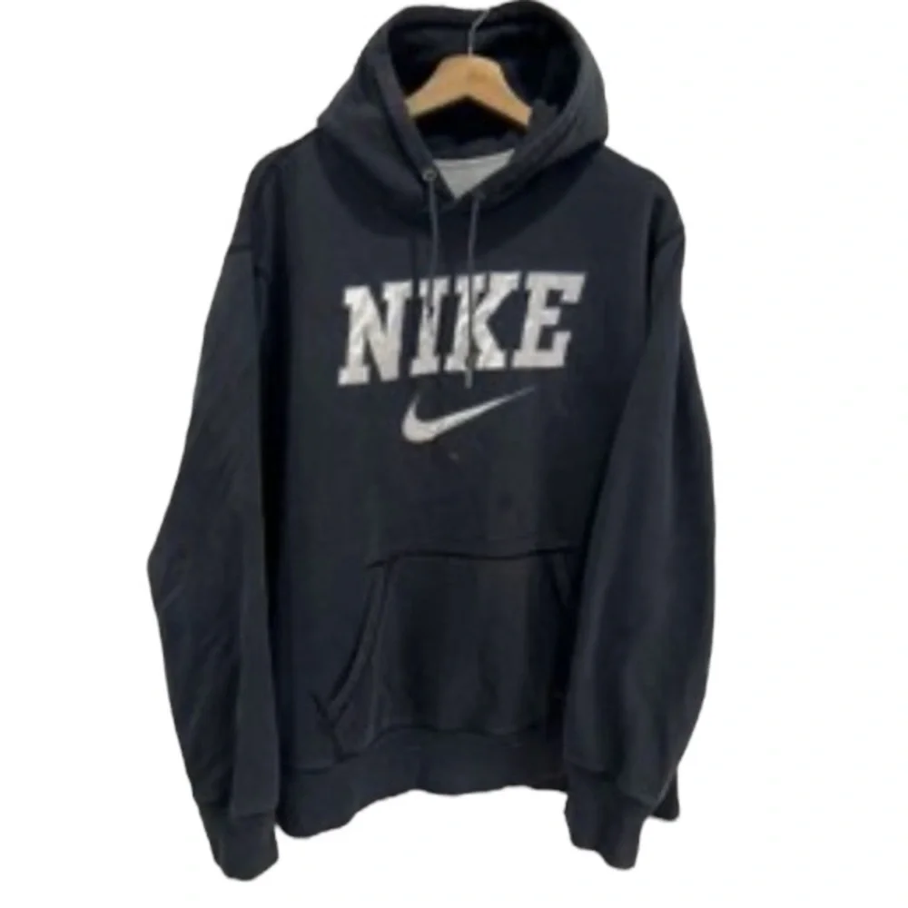 Nike Swoosh Spellout Black Sweatshirt Sz XXL Men - Picture 6 of 8